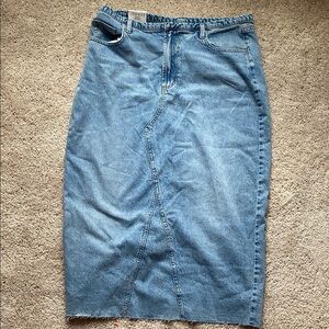 COTTON:ON Size 10 Denim Maxi Skirt